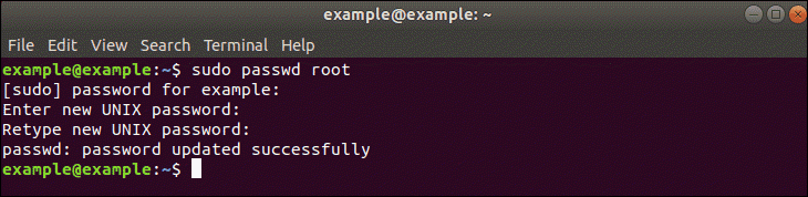 Ubuntu'da Root Şifrenizi Değiştirme