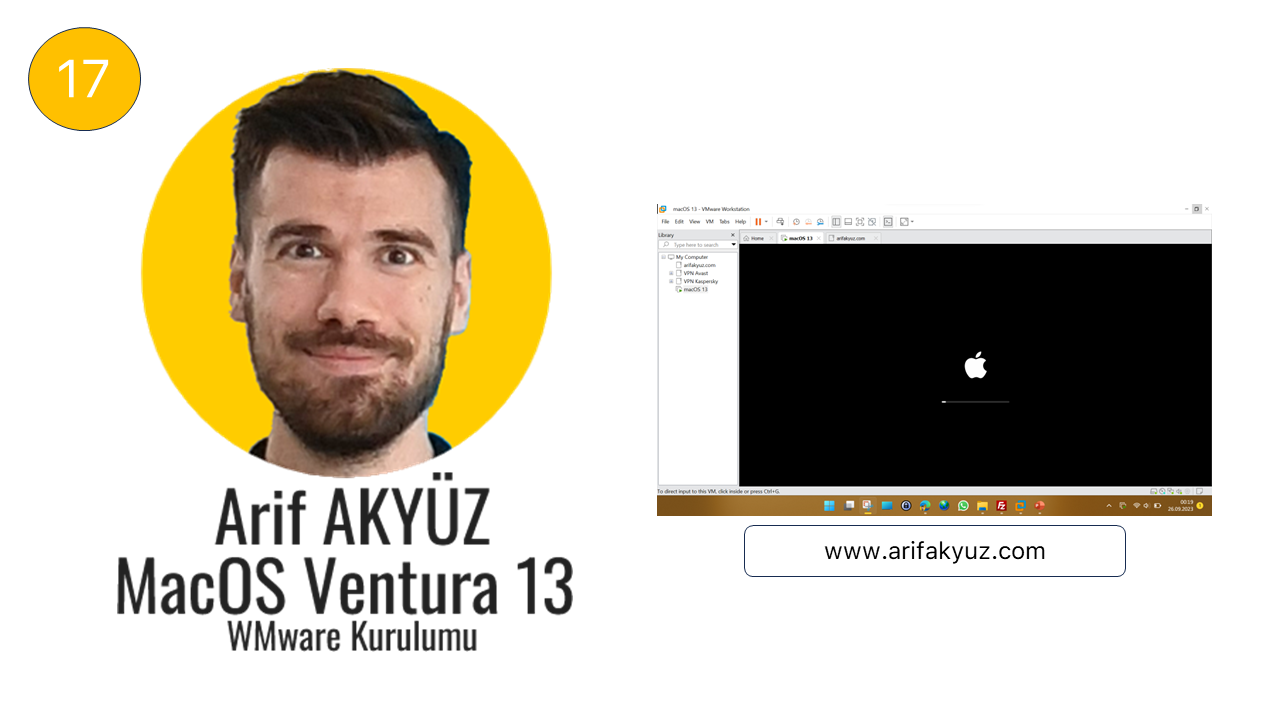 VMware'de MacOS 13 Ventura VM çalıştırma